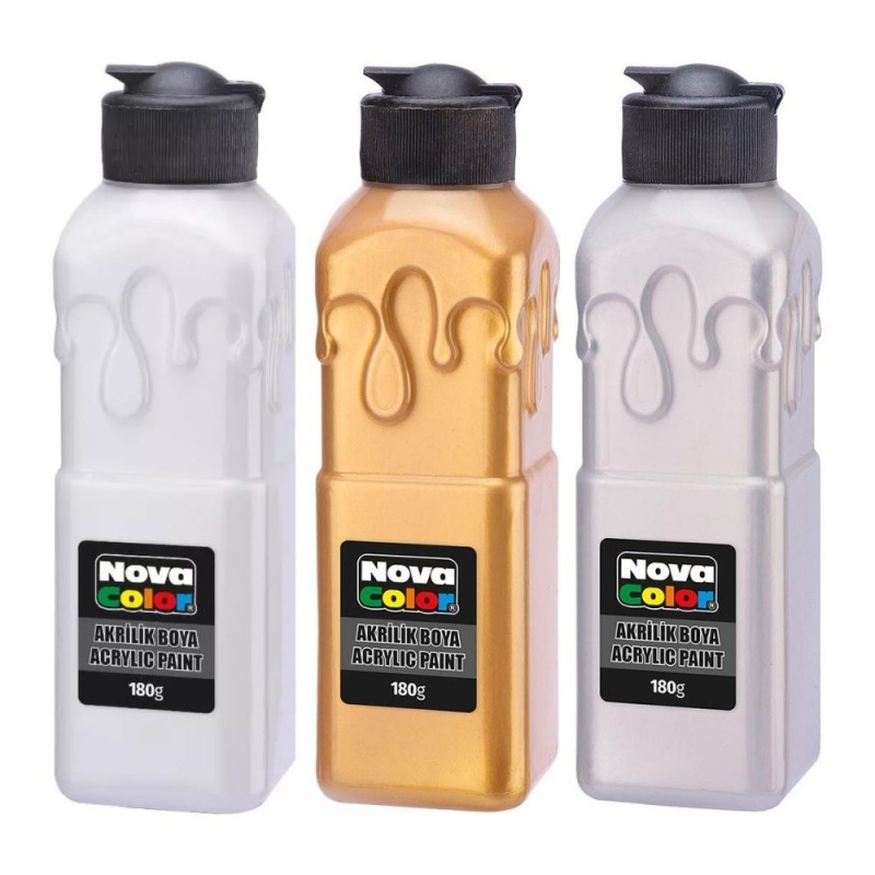 Culori acrilice Nova Color, 180g, diverse culori