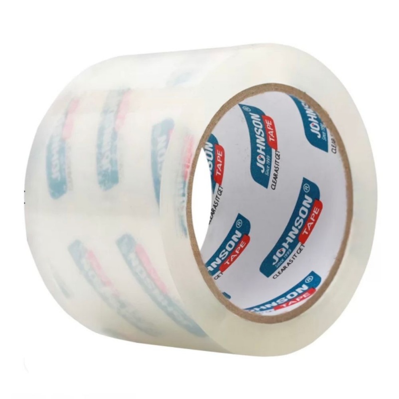 Banda adeziva Johnson, 72mm x 90yard, transparent