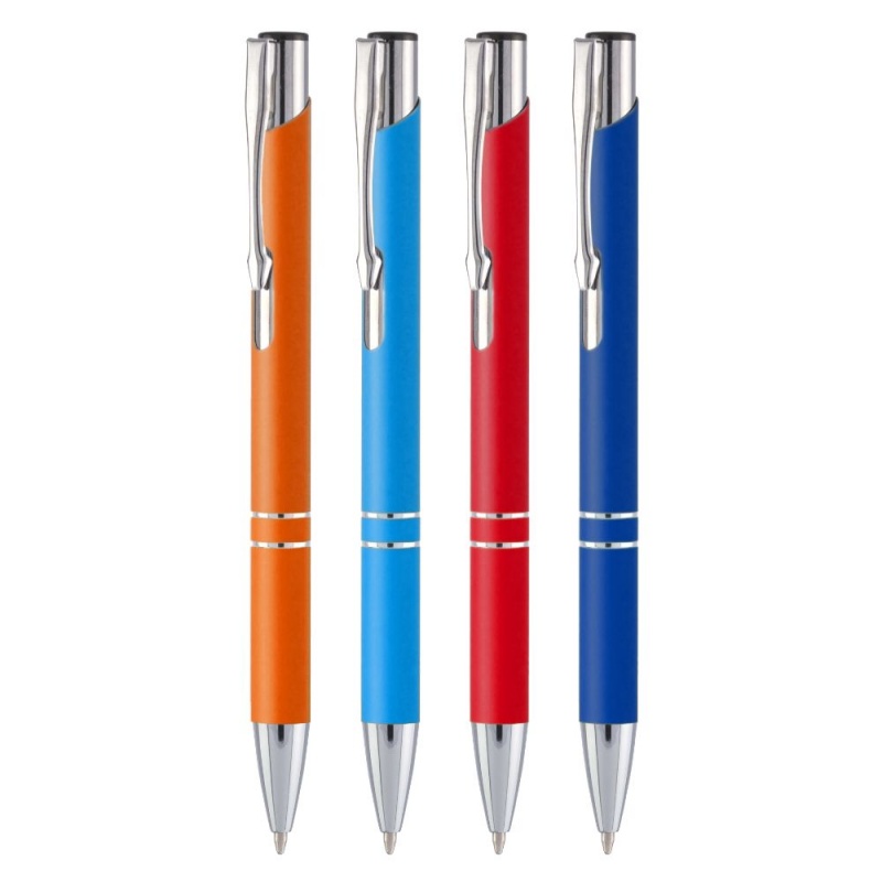 Pix cu bila Office-Cover Cosko Soft, 1.0mm, cu mecanism, pentru personalizare, corp catifelat
