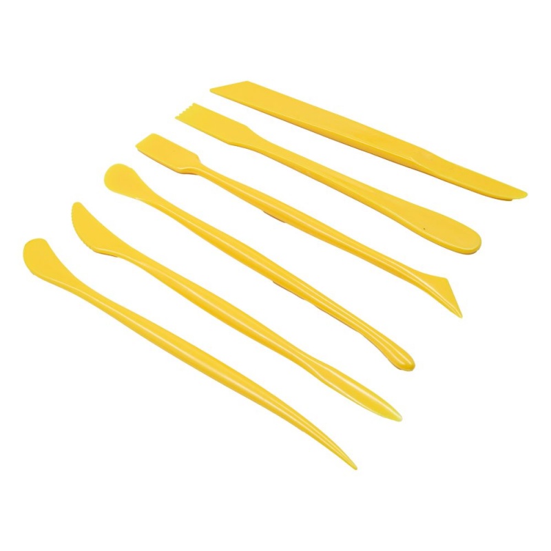 Accesorii creatie - unelte plastic modelaj Colorarte E0033A, didactic, set 6 buc