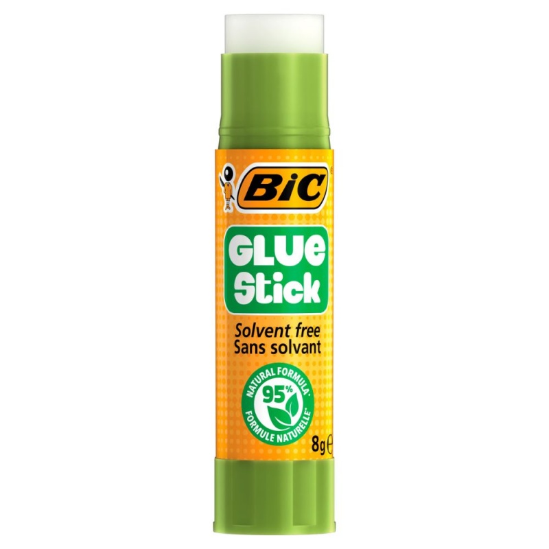 Lipici solid Bic, formula imbunatatita, tub reciclabil 95%, 8g