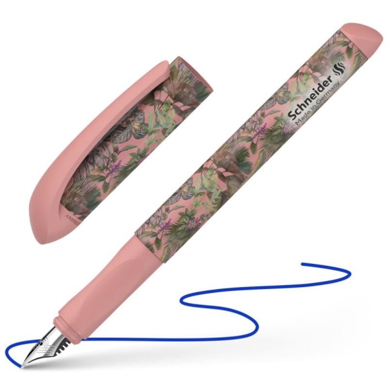 Stilou Schneider Voice, penita iridium M, alimentare rezerve, grip ergonomic, corp plastic caisa, model jungle