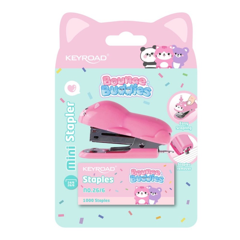 Set scolar Keyroad, 2 piese, capsator 24/6, capse, KR980104, blister