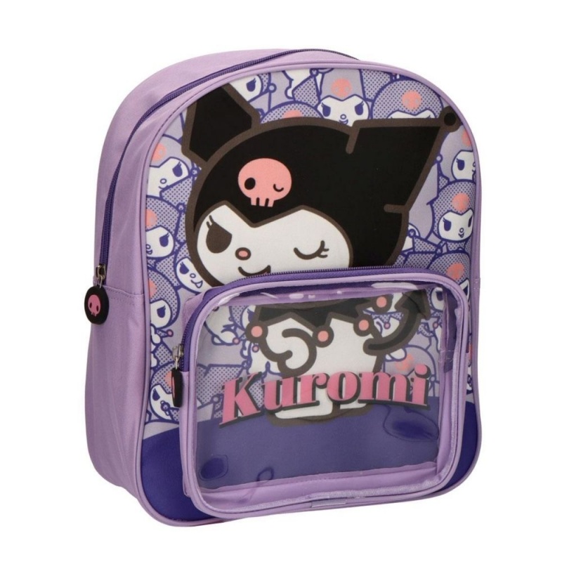 Ghiozdan gradinita Cerda Kuromi, 25cm, 2 compartiment, 25x30x12cm, 629408