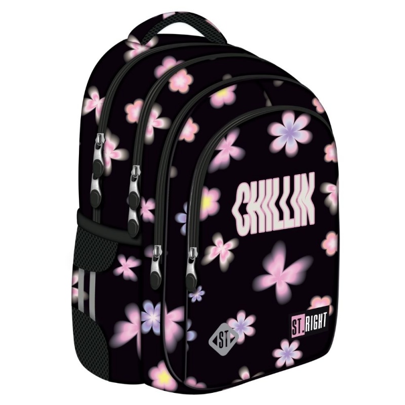 Ghiozdan St.Majewski St. Right Flower Mood, 40cm, 4 compartimente, BPL 58, 697043