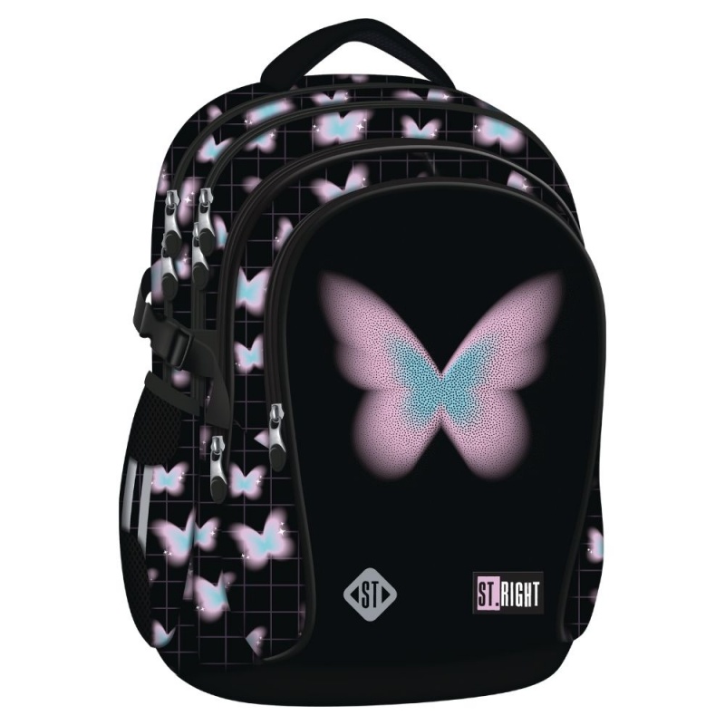 Ghiozdan St.Majewski St. Right Pastel Butterfly, 43cm, 4 compartimente, BP01, 696985