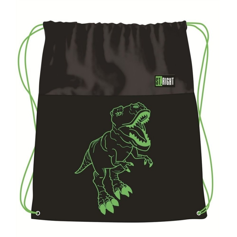 Rucsac cu snur pentru copii St.Majewski St. Right Reflective T-Rex, 668029