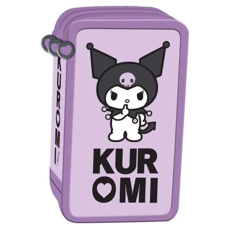 Penar echipat St.Majewski Kuromi Violet, 3 fermoare, violet, 694127