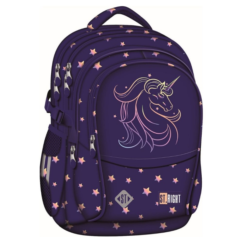 Ghiozdan St.Majewski St. Right Unicorn Glow, 43cm, 4 compartimente, BP01, 697821