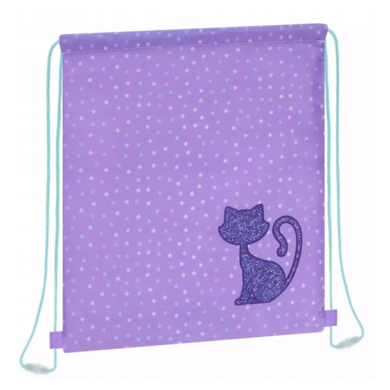 Rucsac cu snur pentru copii Starpak Glitter Cat, 576220