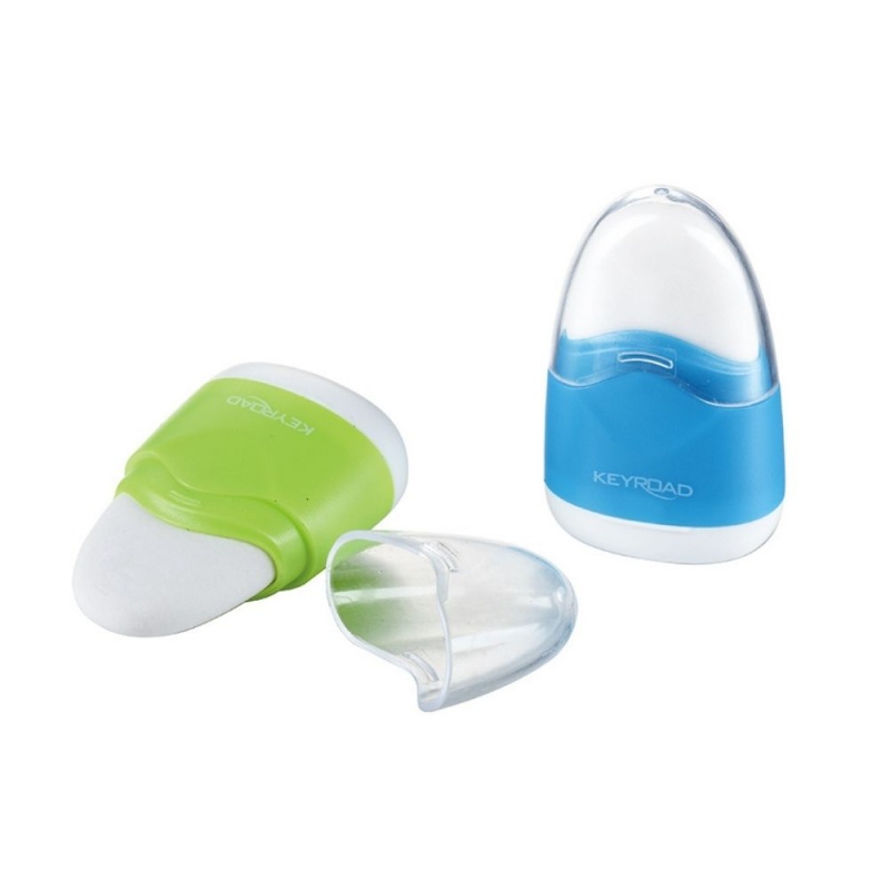 Ascutitoare simpla Keyroad Navy KR971077, 1 orificiu, plastic, cu radiera, diverse culori