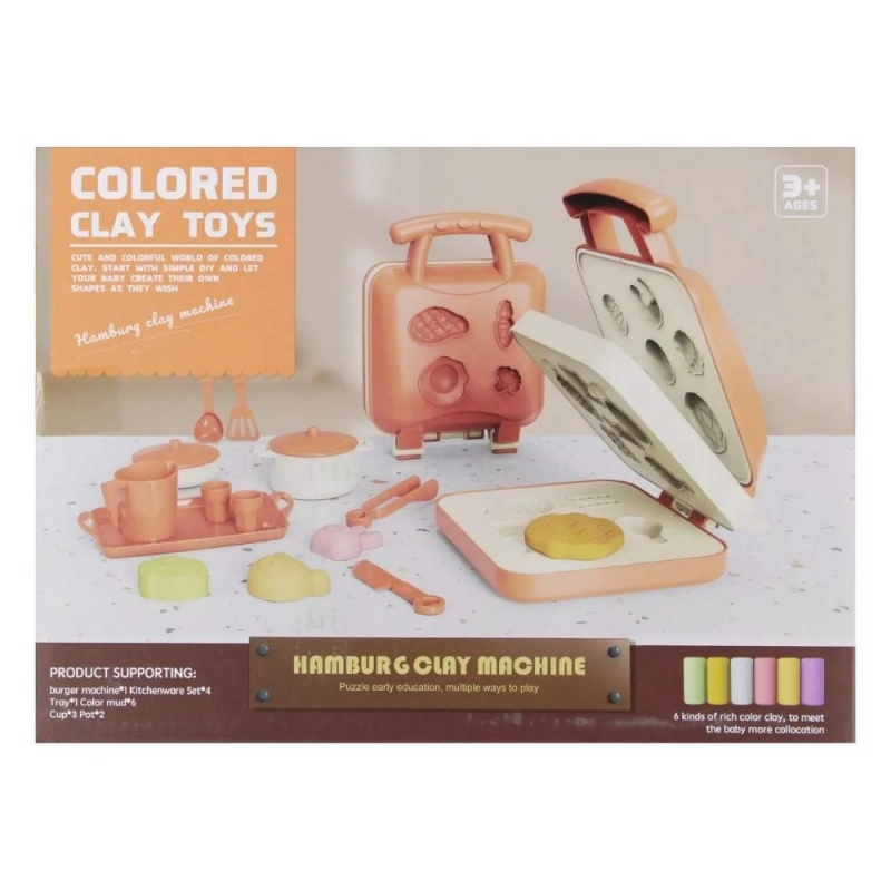 Jucarie plastilina - masina de facut hamburger Mega Creative 545633