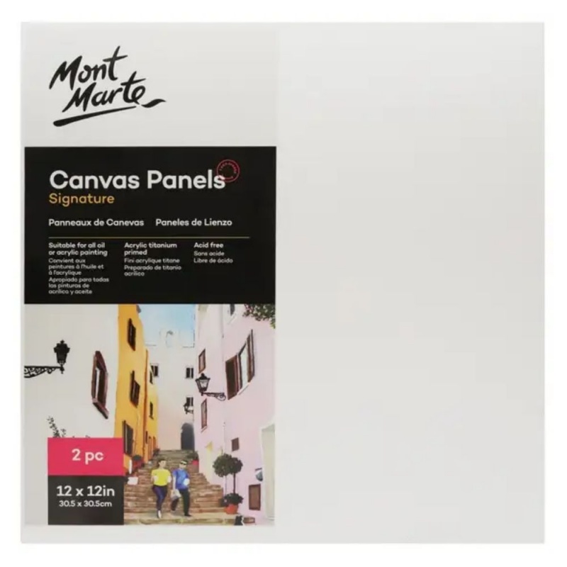 Panza pictura 30.5x30.5cm, Mont Marte, CMPL3030, 3mm x 2buc/set (carton panzat)