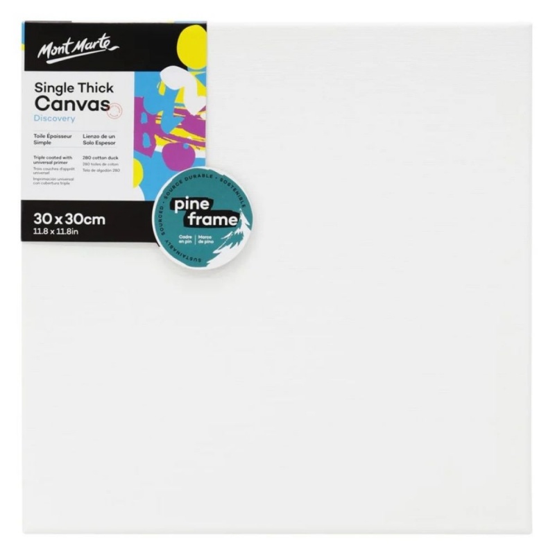Panza pictura 30x30cm, Mont Marte - sasiu lemn, CDDS3030