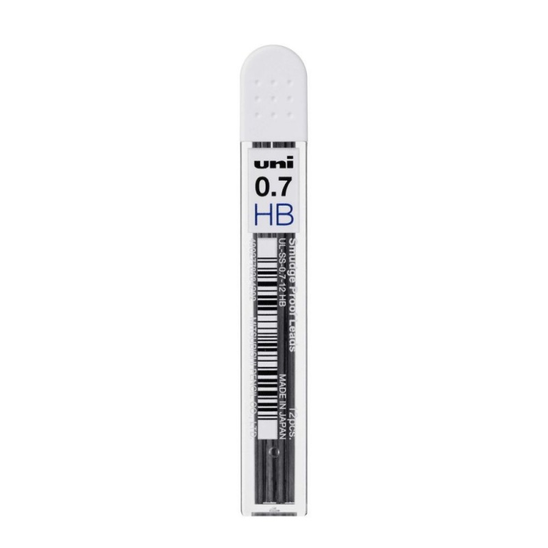 Mine grafit creion mecanic UL-SS-0.7, 0.7mm, HB, set 12 buc