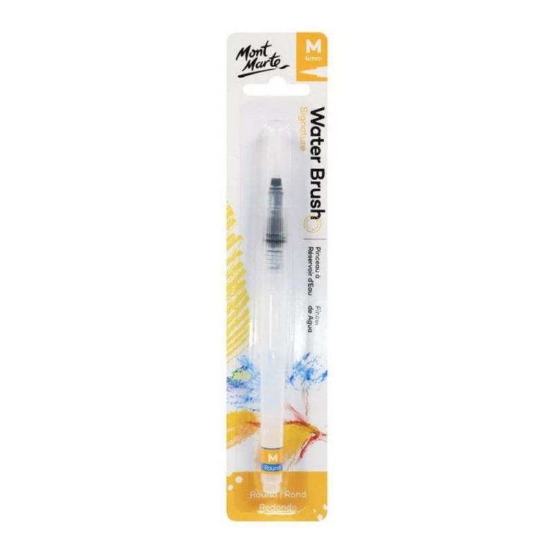 Pensula Mont Marte MPB0096, varf rotund, M (4mm) pentru acuarele apa, set 1 bucata