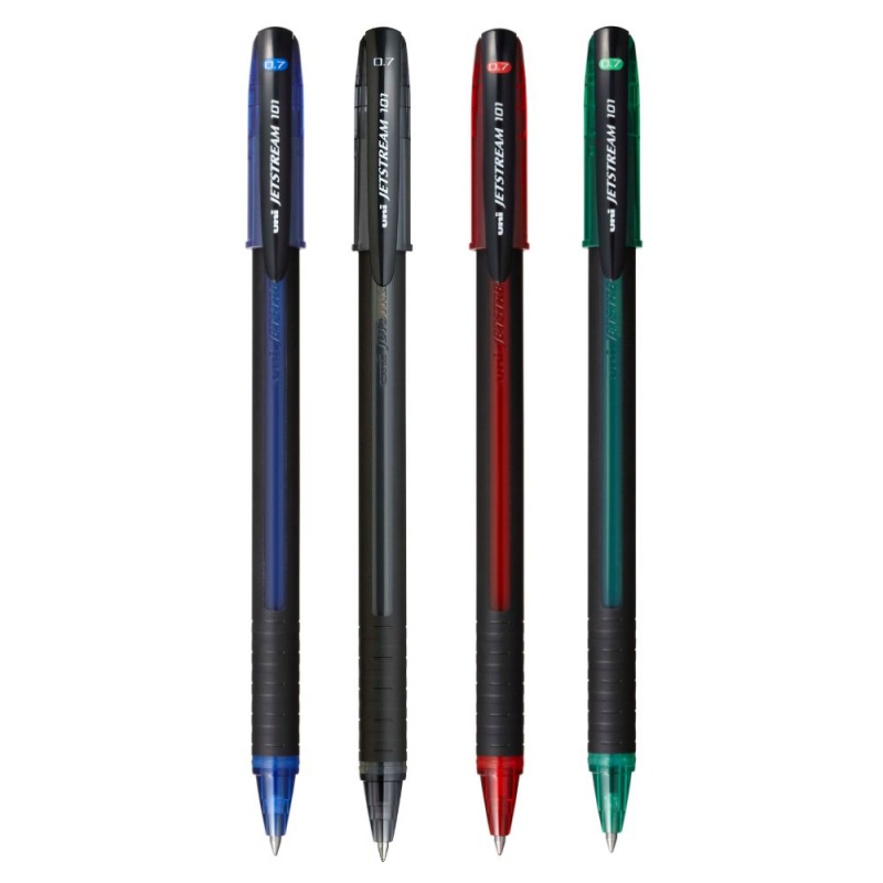 Pix Jetstream Uni-ball SX-101, 0.7mm, cu capac, corp in culoarea scrisului, grip cauciucat