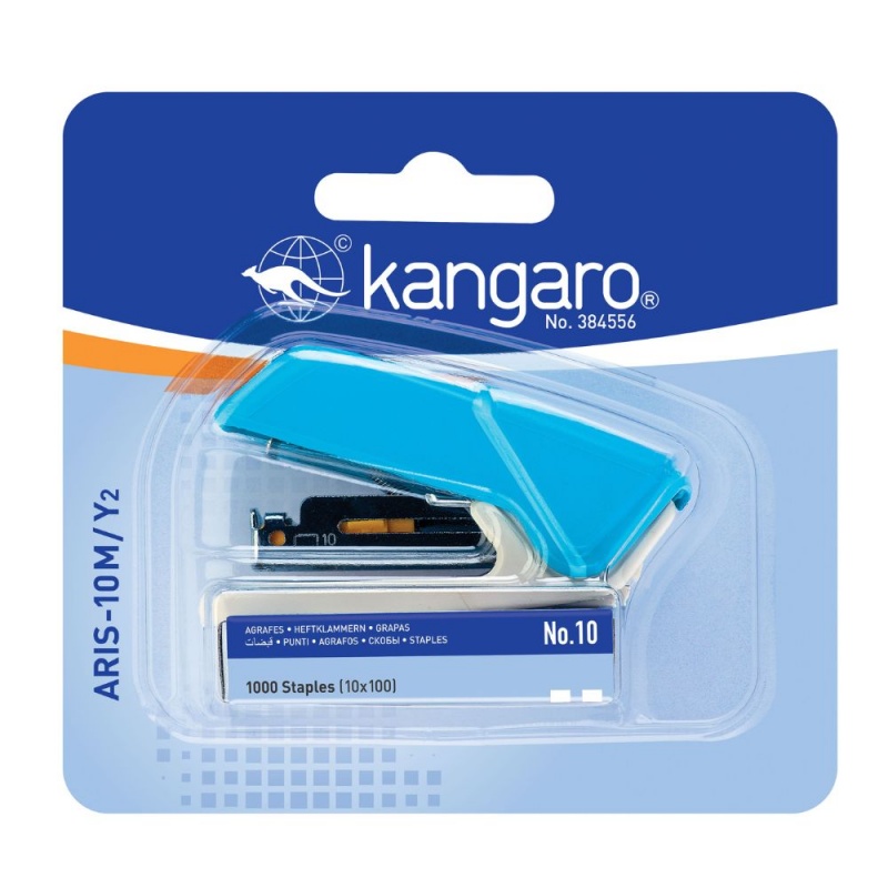 Capsator Kangaro ARIS-10M/Y2, nr.10, 10 coli, turquoise, blister (+ 1000 capse)