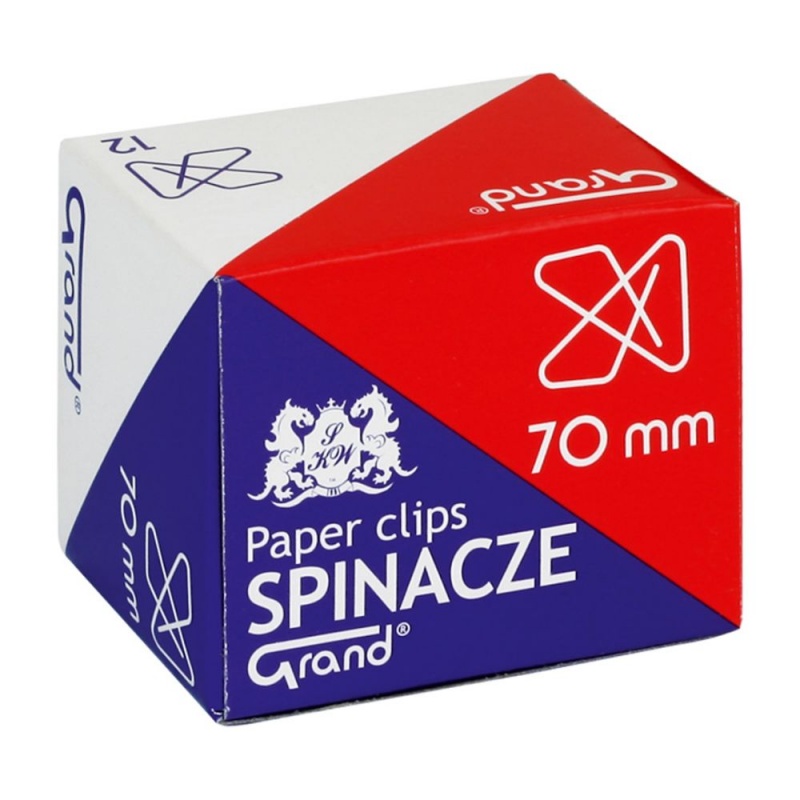 Clipsuri metalice Grand 110-1138, 70mm, fluture, cutie 12 buc