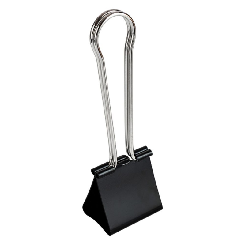 Clipsuri metalice Grand XL 110-1720, 60mm, negre, cutie 2 buc