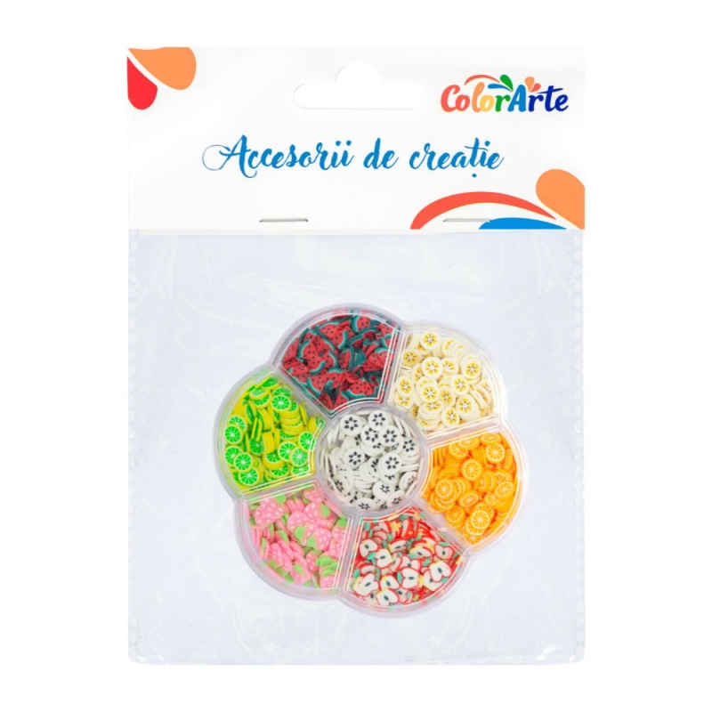 Accesorii creatie - fructe, diverse culori, cutie floare, Colorarte MTCR-7HPB5