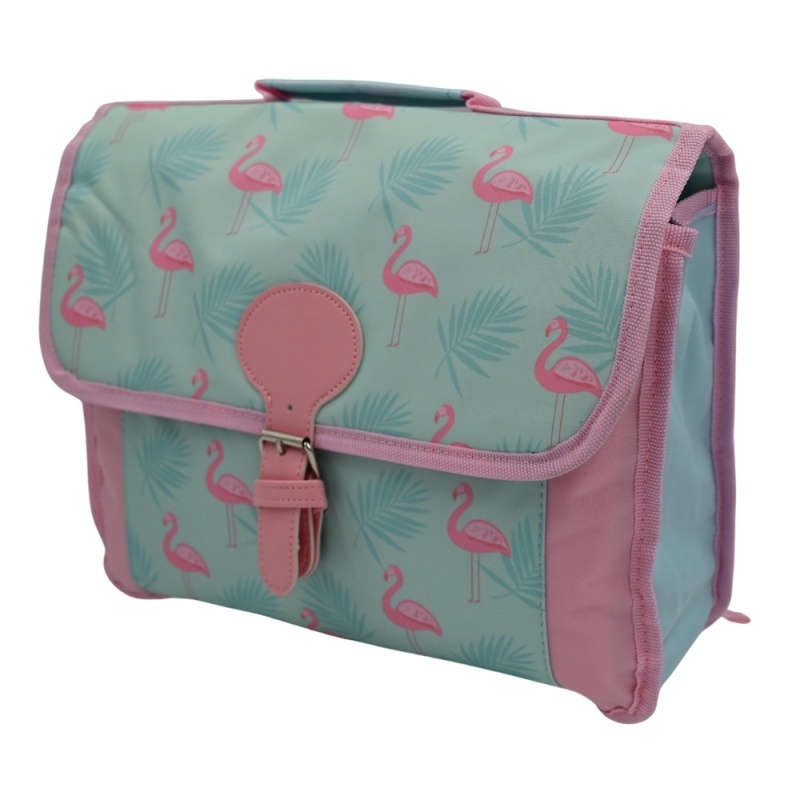 Ghiozdan Flamingo 9985/TO863147, 2 compartiment, panza, turcoaz
