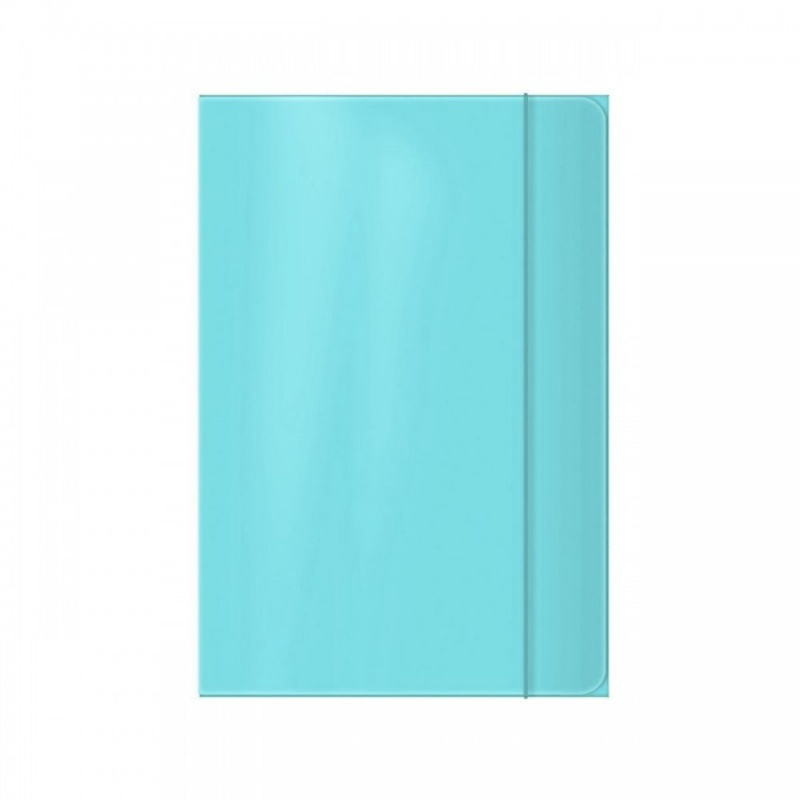 Mapa carton Office Cover, plastifiata, cu elastic, A4, albastru pal