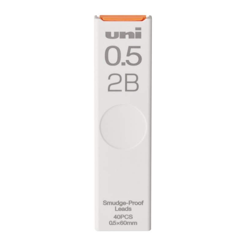 Mine creion mecanic UNI UL-S, 0.5mm, 2B, set 40 buc