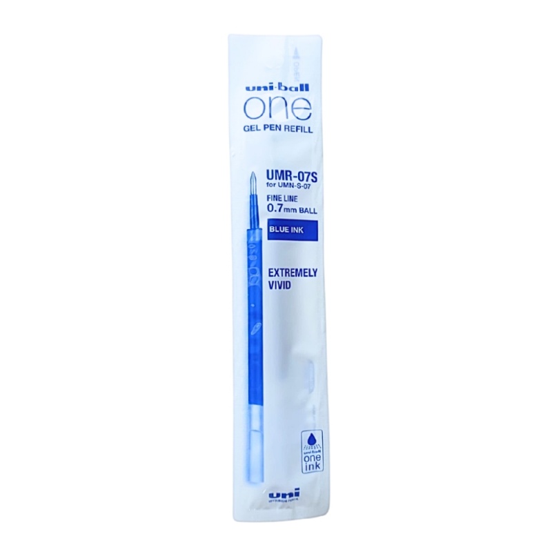 Rezerva pix cu gel Uni-ball UMR-07S, plastic, 0.7mm, albastru, pentru UMN-S ONE