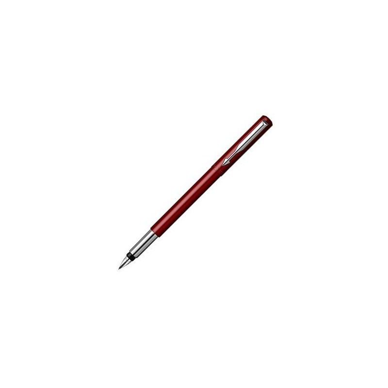 Stilou Parker Vector Clasic S0282490, penita iridium, alimentare rezerve sau convertor Parker, corp metalic rosu