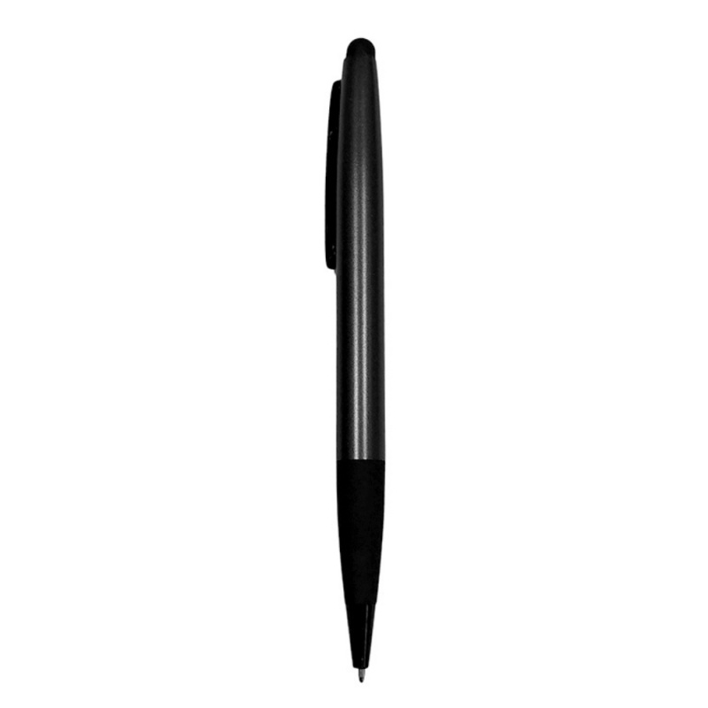 Pix retractabil cu touch CNX E-2, 1.0mm, metalic, pentru inscriptionat, corp negru, clips negru