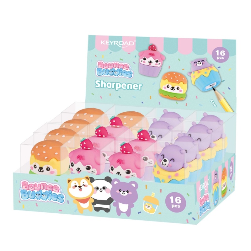Ascutitoare simpla Keyroad Bounce Buddies KR980100, blister 1 buc