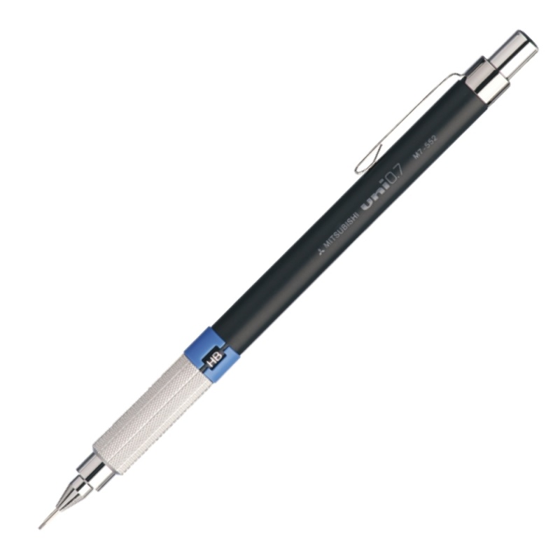 Creion mecanic UNI M7-552, 0.7mm, HB, corp metalic