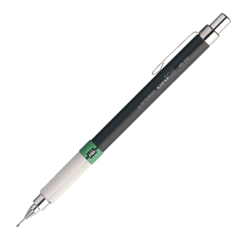 Creion mecanic UNI M9-552, 0.9mm, HB, corp metalic