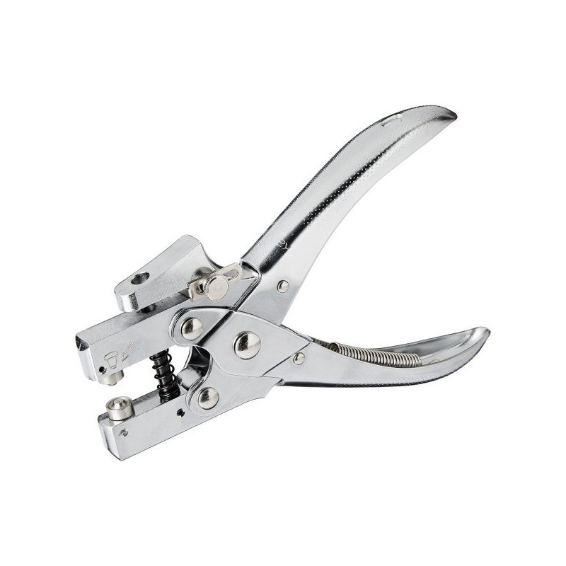 Perforator Kangaro EP-20, 20 coli, 1 orificiu, aplicare nituri, metalic, argintiu, + 100 nituri