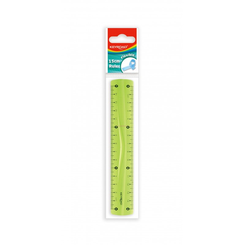 Rigla Keyroad KR970854-15, 15cm, plastic, flexibil, blister
