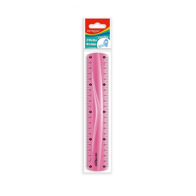 Rigla Keyroad KR970854-20, 20cm, plastic, flexibil, blister