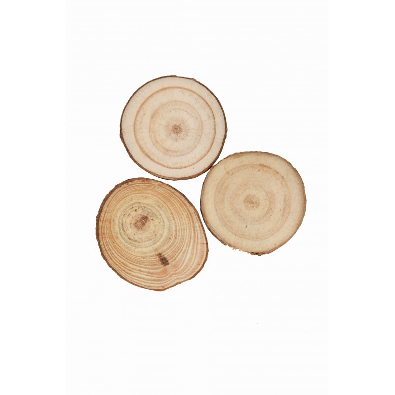 Accesorii creatie - lemn - rondele, 3.5cm, set 3 buc, Colorarte
