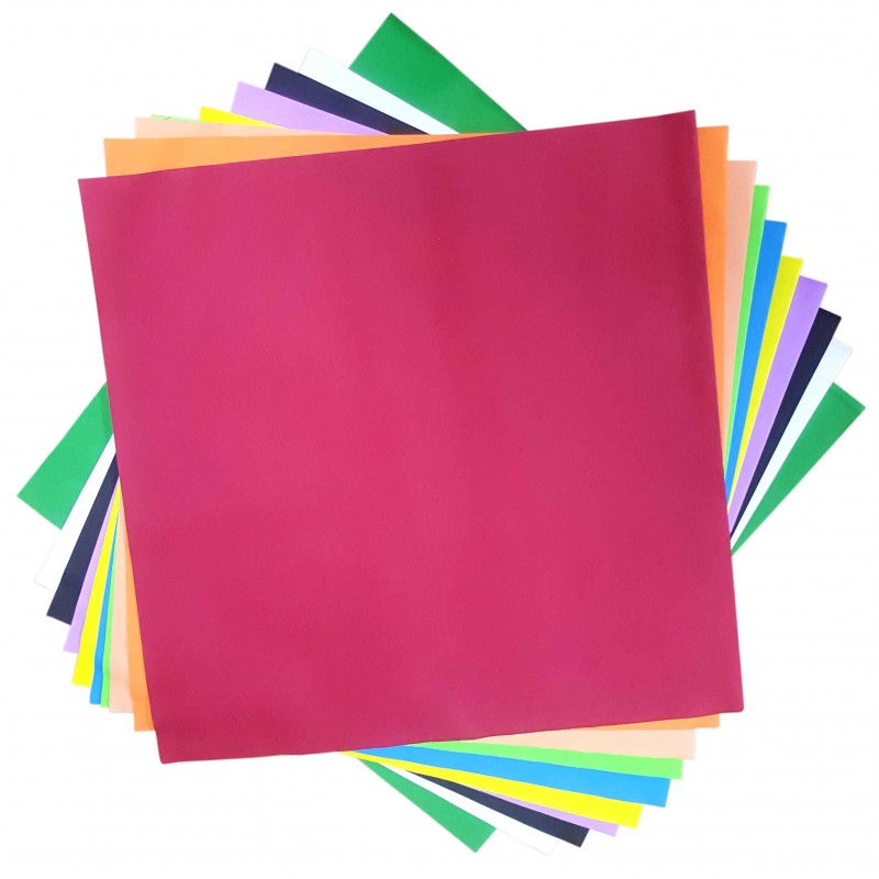 Hartie gumata, 50x50cm, 1mm, diverse culori, set 10 coli, Colorarte, HY-839