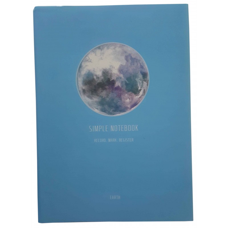 Jurnal A5 CNX Simple Notebook JTB223-6341 / 5034, 128 pagini, coperta PVC transparent