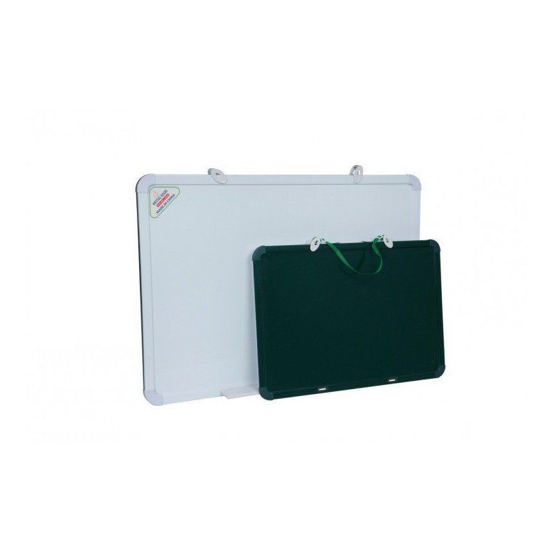 Tabla magnetica cu 2 fete CNX, 150x100cm, alb, verde, pentru perete